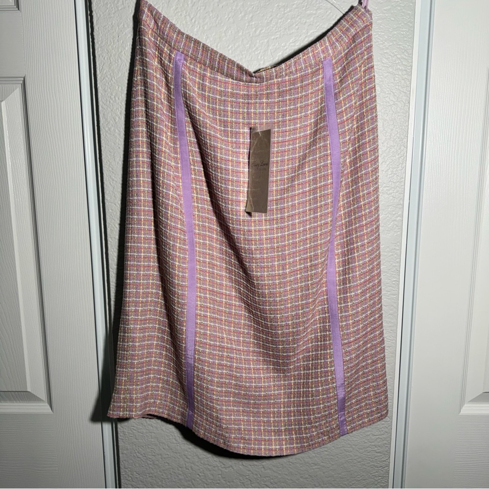 VINTAGE NWT Terry Lewis • Tweed Midi Skirt • Medium • Business • Office Attire
